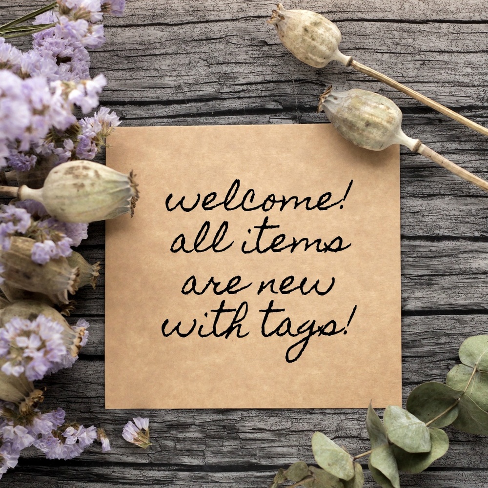 Welcome! All items are new with tags!